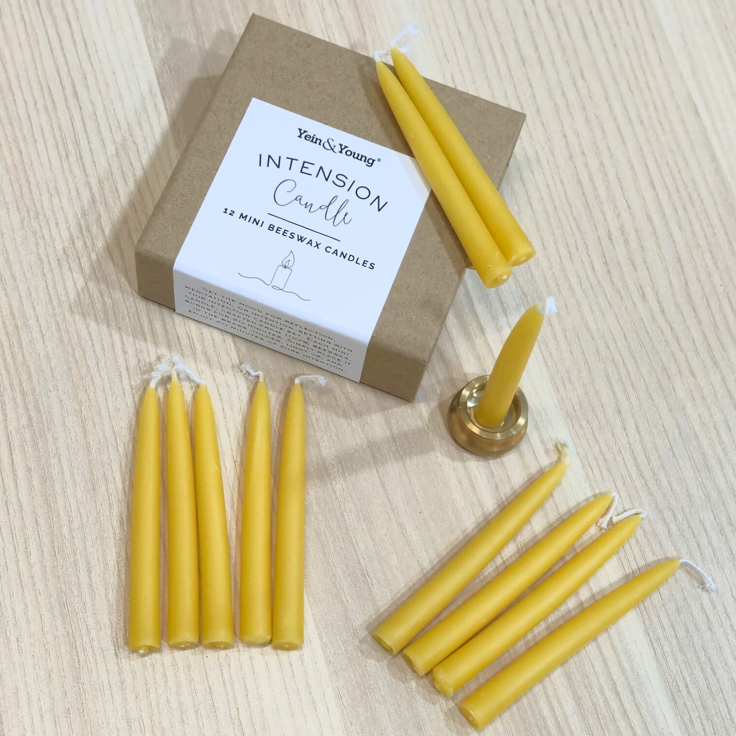 Intention Beeswax Candle Set - 12pcs